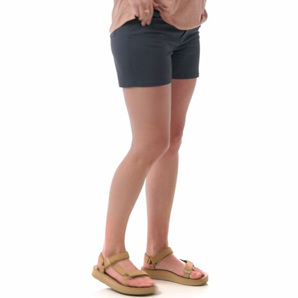 Flylow Life Short Womens Sz 12 Green Gray UPF 50+‎ Hiking Activewear Stretch $75 - Picture 3 of 16